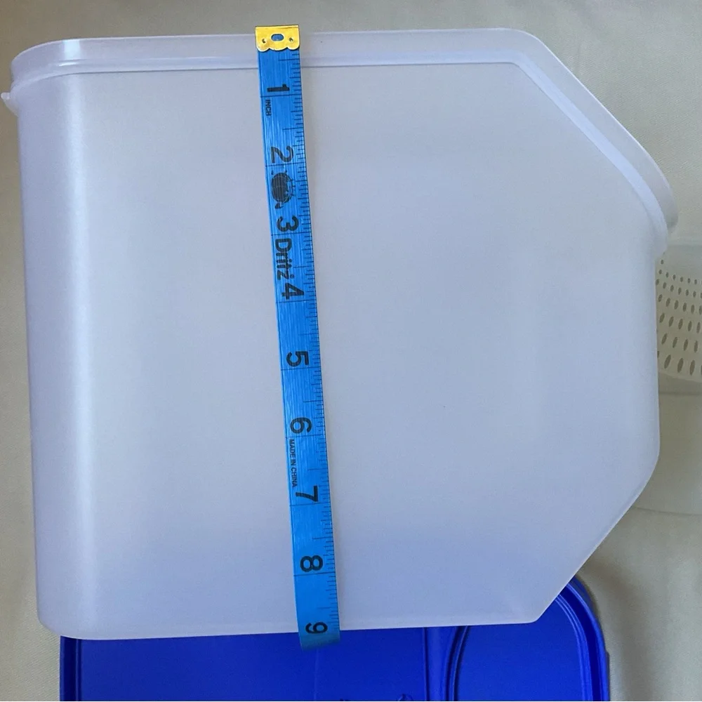 Tupperware Potato Onion Smart Container Keeper Clear/Blue 8.3L 4 Piece Set